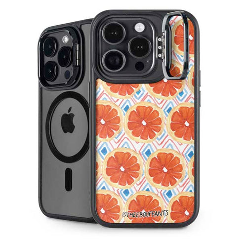 Bouffants and Broken Hearts Citrus Geo iPhone 16 Pro Kickstand Case